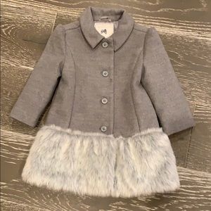 Janie and jack fur coat